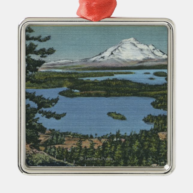 Ornamento De Metal Ilhas de San Juan, Washington 2 (Frente)