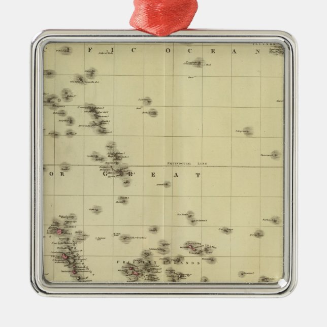 Ornamento De Metal Ilhas do Pacífico (Frente)