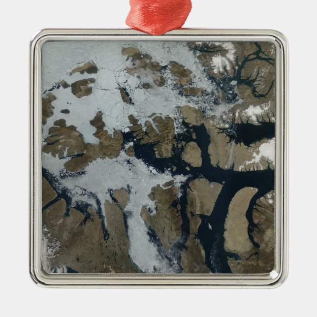 Ornamento De Metal Ilhas Rainhas Elizabeth (Frente)