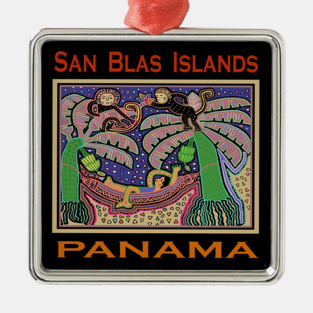 Ornamento De Metal Ilhas San Blas Panamá Mola (Frente)