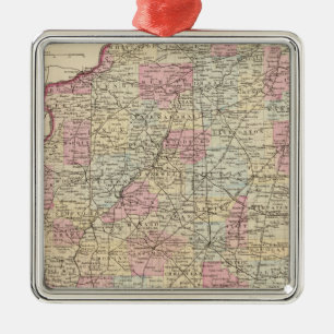 Ornamento De Metal Illinois 8