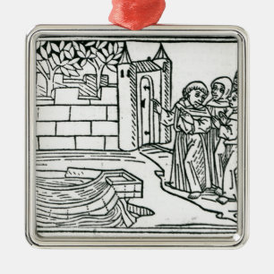 Ornamento De Metal Ilustração 'da viagem de St. Brendan