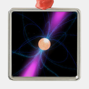 Ornamento De Metal Ilustração de um pulsar 2