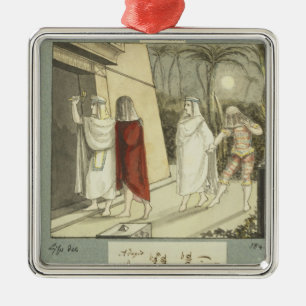 Ornamento De Metal Ilustração para a flauta mágica de Mozart "", 1