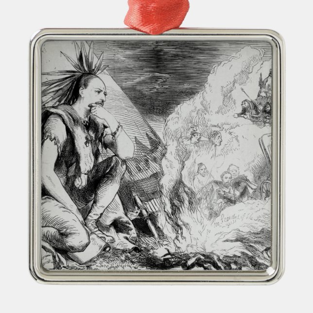 Ornamento De Metal Imagens no Fire (Frente)