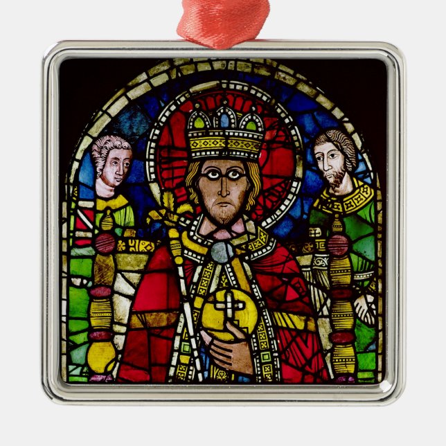 Ornamento De Metal Imperador Charlemagne (Frente)