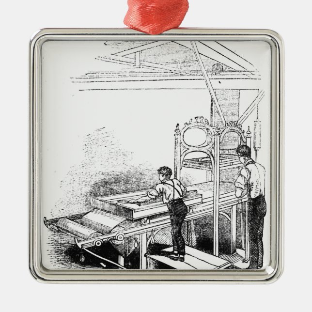 Ornamento De Metal Imprensa-impressão (Frente)