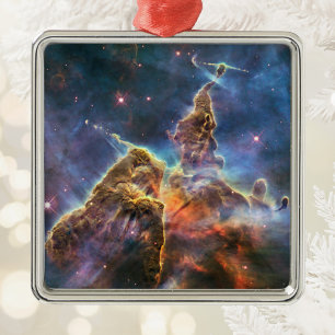 Ornamento De Metal Impressão da Nebulosa Carina
