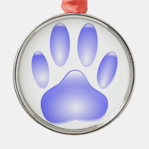 Ornamento De Metal Impressão de Vidro Cachorro