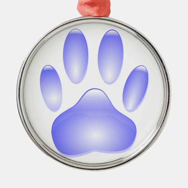 Ornamento De Metal Impressão de Vidro Cachorro (Frente)