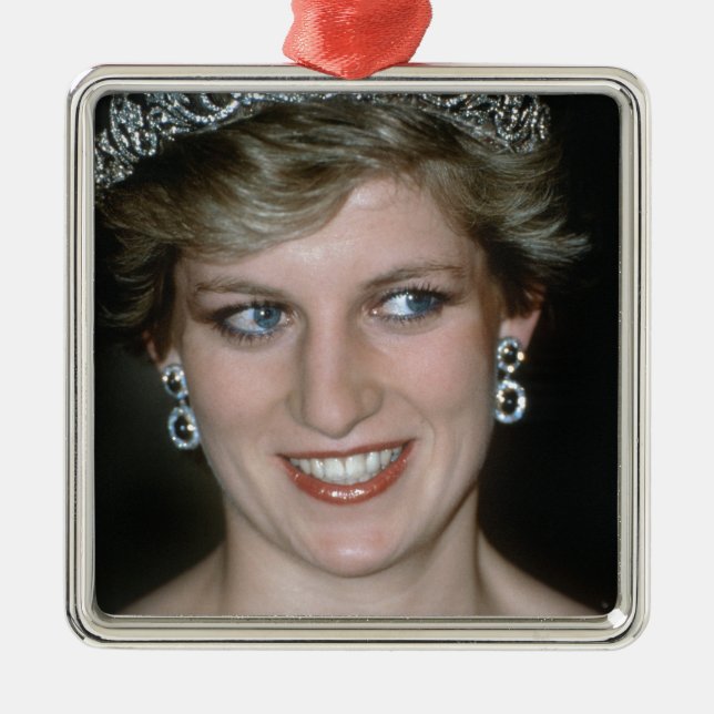 Ornamento De Metal Impressionante! HRH Princesa Diana (Frente)