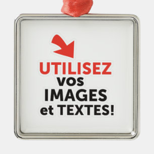 Ornamento De Metal Imprimer vos design en ligne DIY en Français