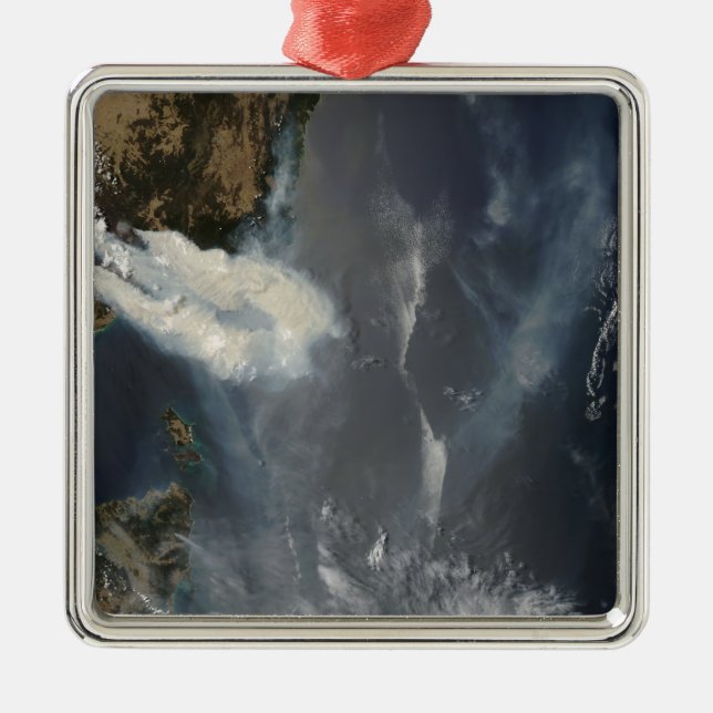 Ornamento De Metal Incêndios e fumaça no sudeste da Austrália (Frente)