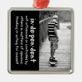 Ornamento De Metal Independência a Longo Prazo