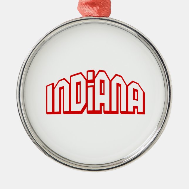 Ornamento De Metal Indiana (Frente)