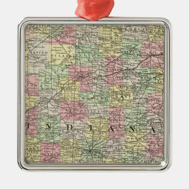 Ornamento De Metal Indiana 6 (Frente)