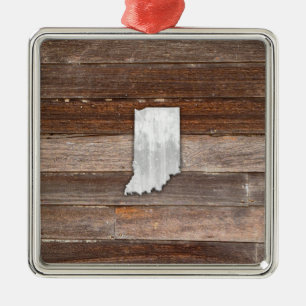 Ornamento De Metal Indiana russa em Conselhos Brown