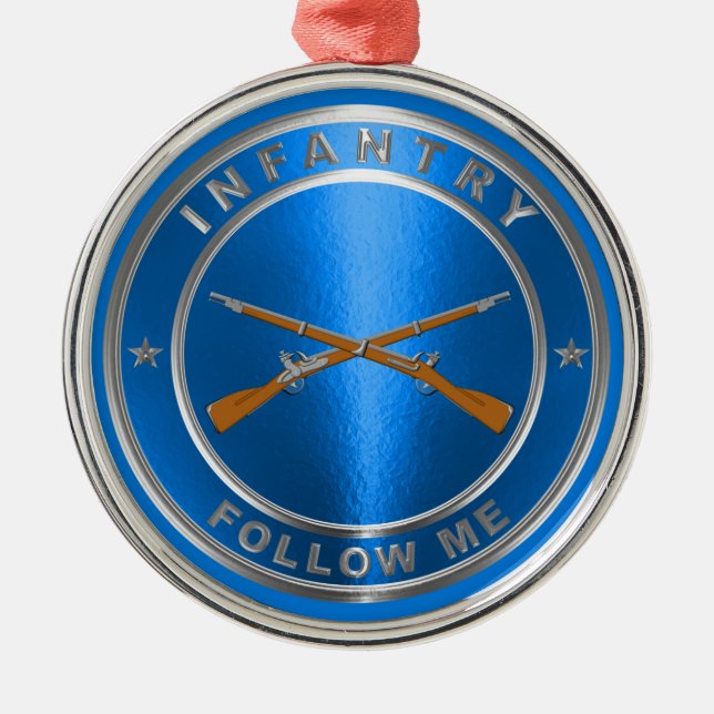 ORNAMENTO DE METAL INFANTRY VETERAN (Frente)