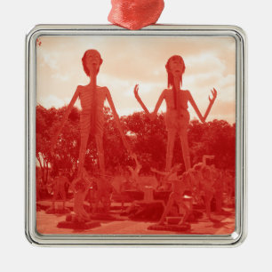 Ornamento De Metal Inferno budista... Tailândia