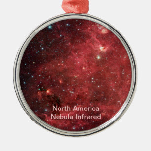 Ornamento De Metal Infravermelho da Nebulosa América do Norte