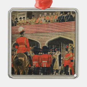 Ornamento De Metal Inglaterra, proclamação do rei novo George V