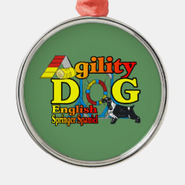 Ornamento De Metal Inglês Springer Spaniel Agilidade