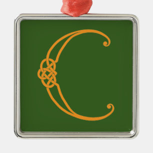 Ornamento De Metal Inicial celta C