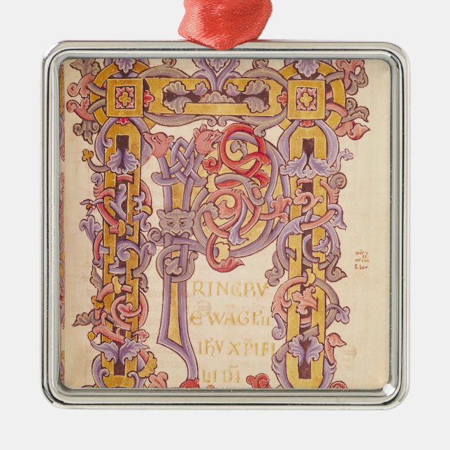 Ornamento De Metal Inicial 'P (Frente)