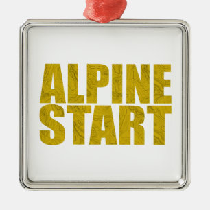 Ornamento De Metal Início alpino (Topo)