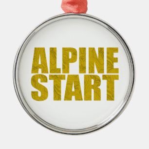 Ornamento De Metal Início alpino (Topo)