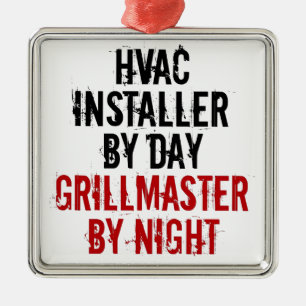 Ornamento De Metal Instalador do HVAC Loves Grieling
