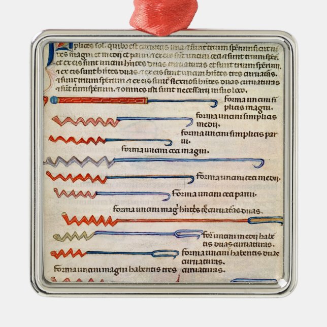 Ornamento De Metal Instrumentos cirúrgicos de um tratado (Frente)