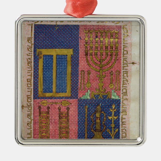 Ornamento De Metal Instrumentos do templo (Frente)