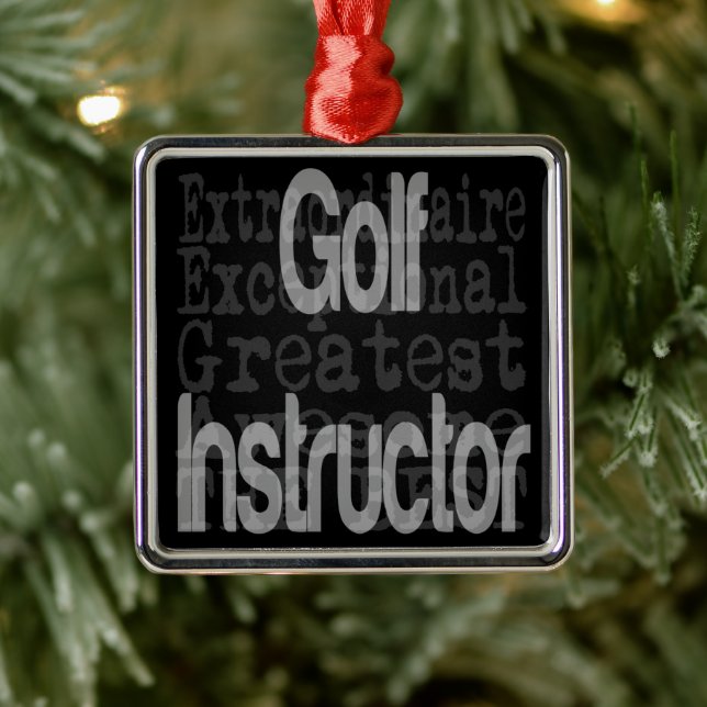 Ornamento De Metal Instrutor Golf Extraordinaire (Árvore)