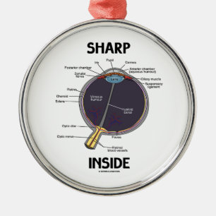 Ornamento De Metal Interior afiado do olho (i) (globo ocular