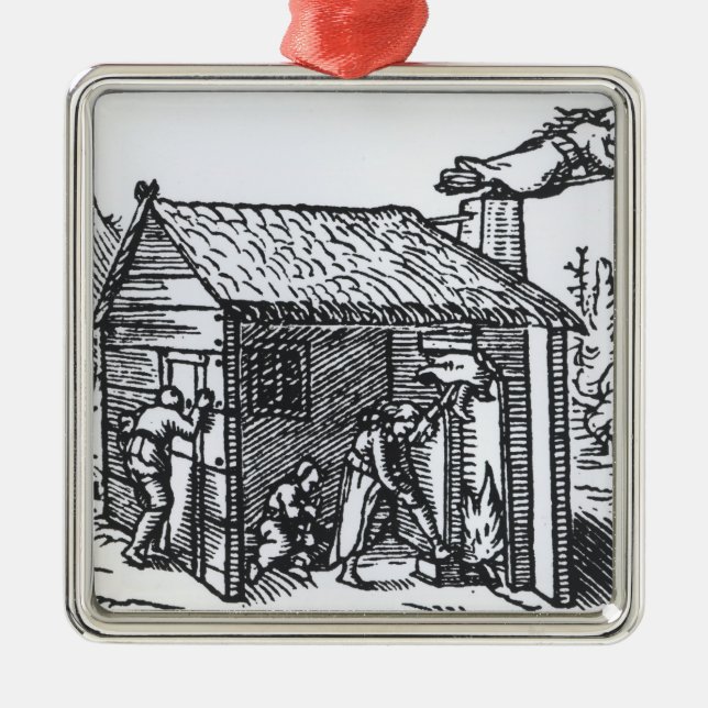 Ornamento De Metal Interior da casa de uma bruxa, 1579 (Frente)