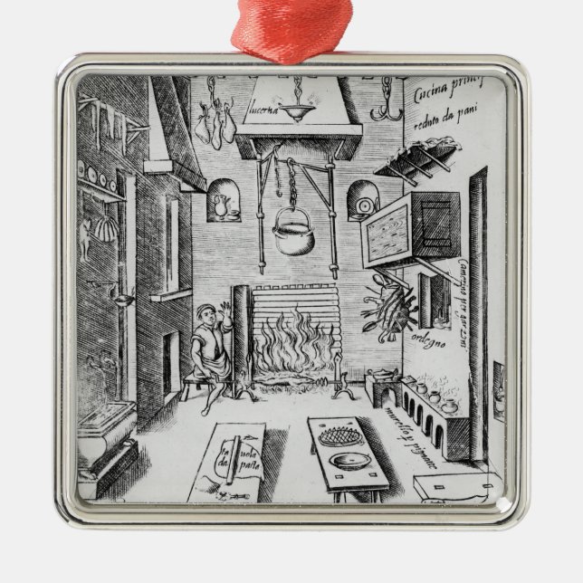 Ornamento De Metal Interior da cozinha (Frente)