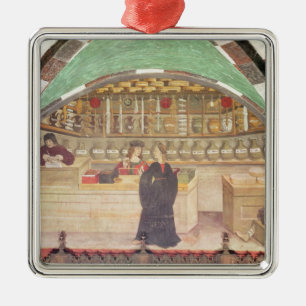 Ornamento De Metal Interior de uma farmácia