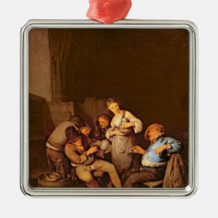 Ornamento De Metal Interior de uma taberna holandesa