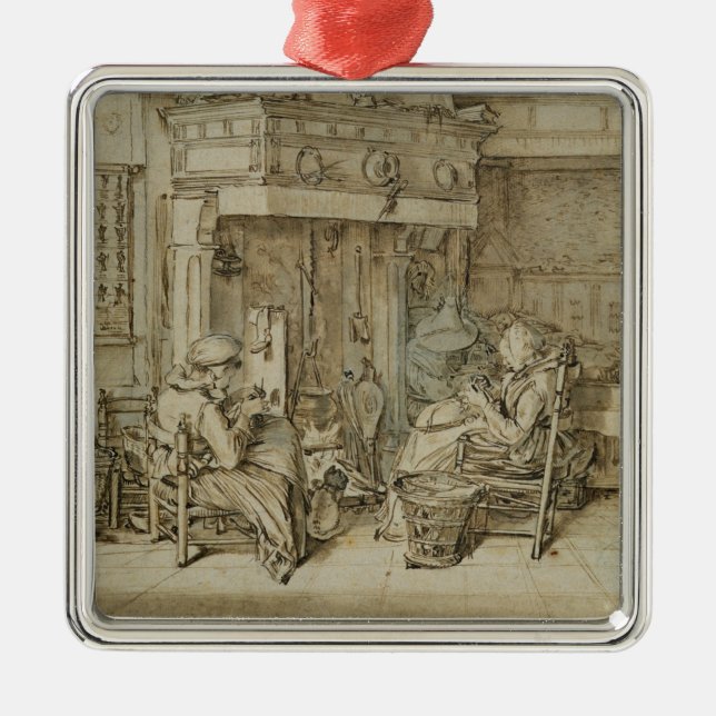 Ornamento De Metal Interior holandês, 1617 (Frente)