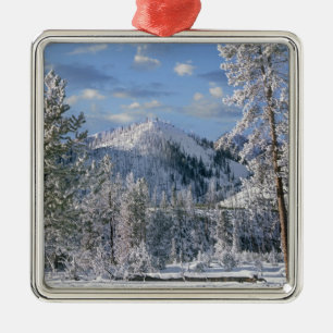 Ornamento De Metal Inverno no Parque Nacional de Yellowstone, Wyoming