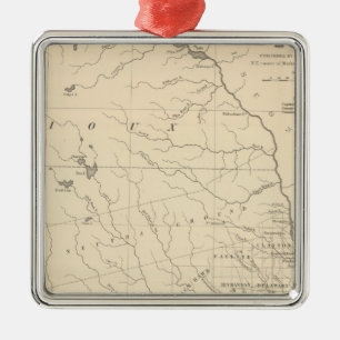 Ornamento De Metal Iowa 2