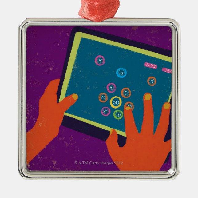 Ornamento De Metal iPad (Frente)