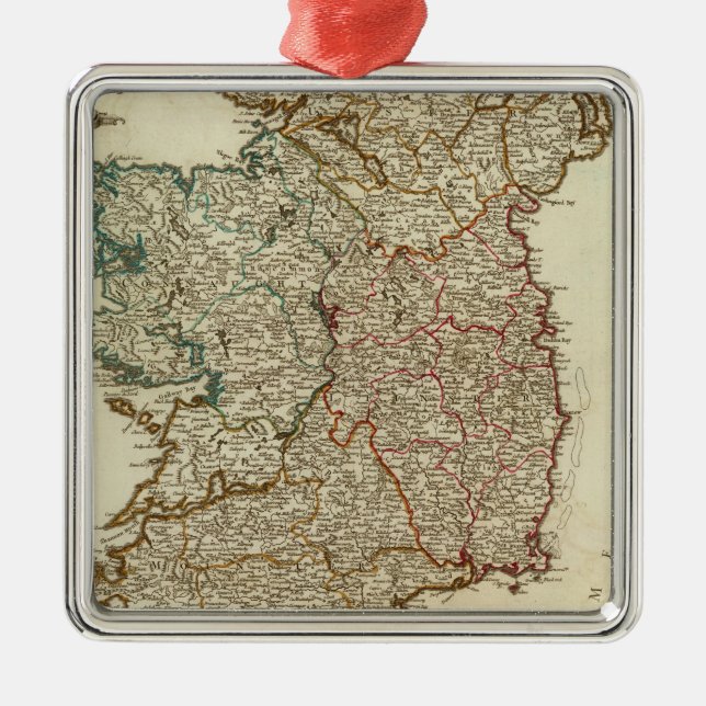 Ornamento De Metal Ireland e Inglaterra (Frente)