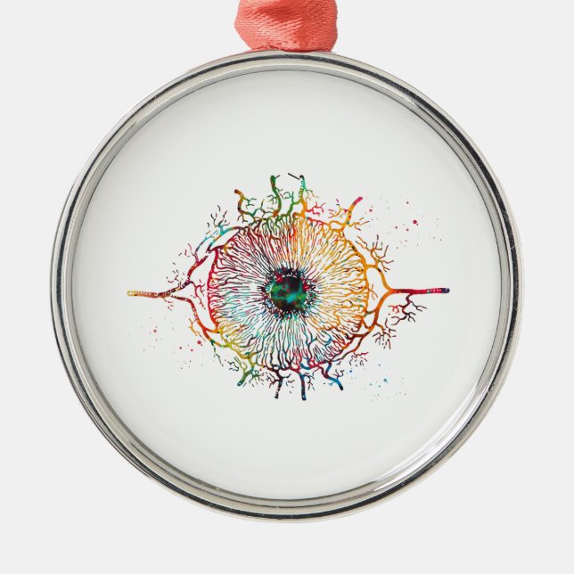 Ornamento De Metal Iris (Frente)