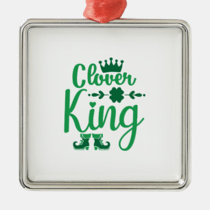 Ornamento De Metal Irish Clover King