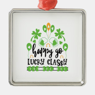 Ornamento De Metal Irish Happy Go Sorcky Classy