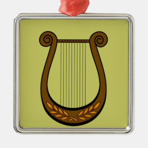 Ornamento De Metal Irish Harp