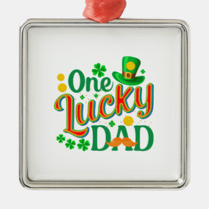 Ornamento De Metal Irish One Lucky Pai