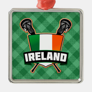 Ornamento De Metal Irlanda Lacrosse Irlanda